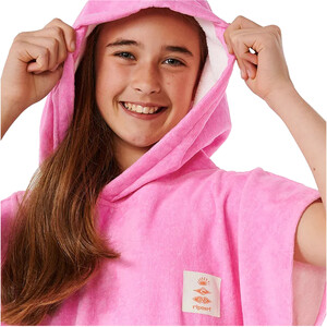 2024 Rip Curl Chicas Toalla Con Capucha Mixta / Poncho 00EGTO - Peach